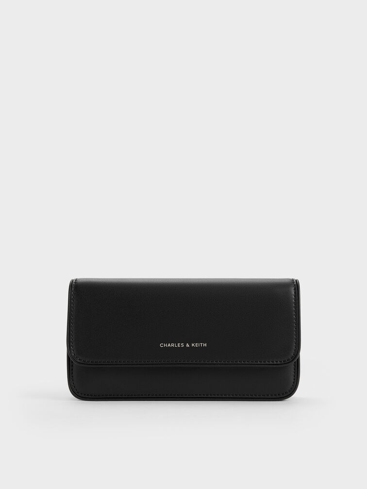 Lane Chain-Handle Wallet, Noir, hi-res
