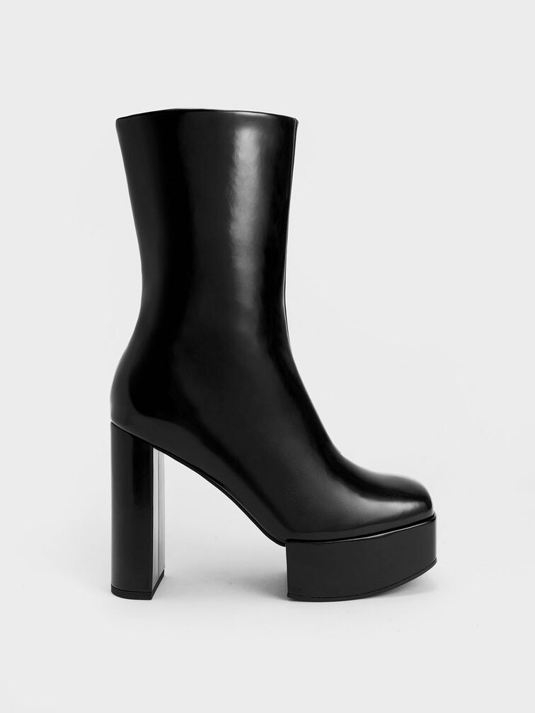 Corinth Blade Heel Boots, Black, hi-res