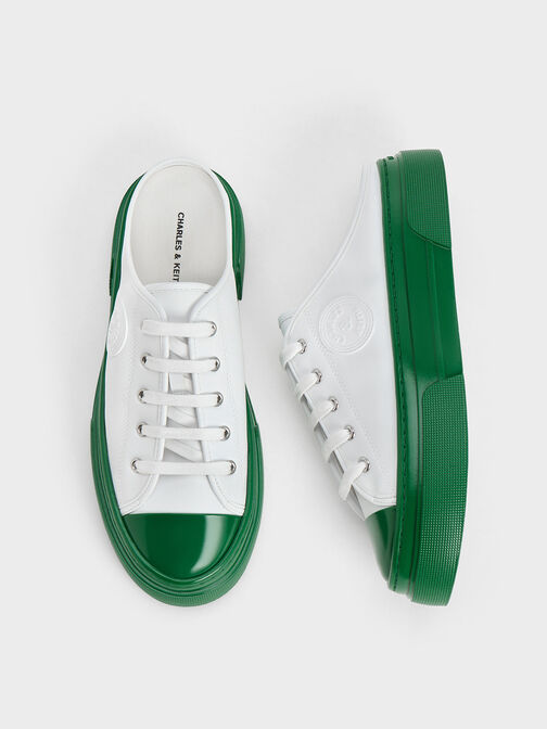 Kay Two-Tone Slip-On Sneakers, Green, hi-res