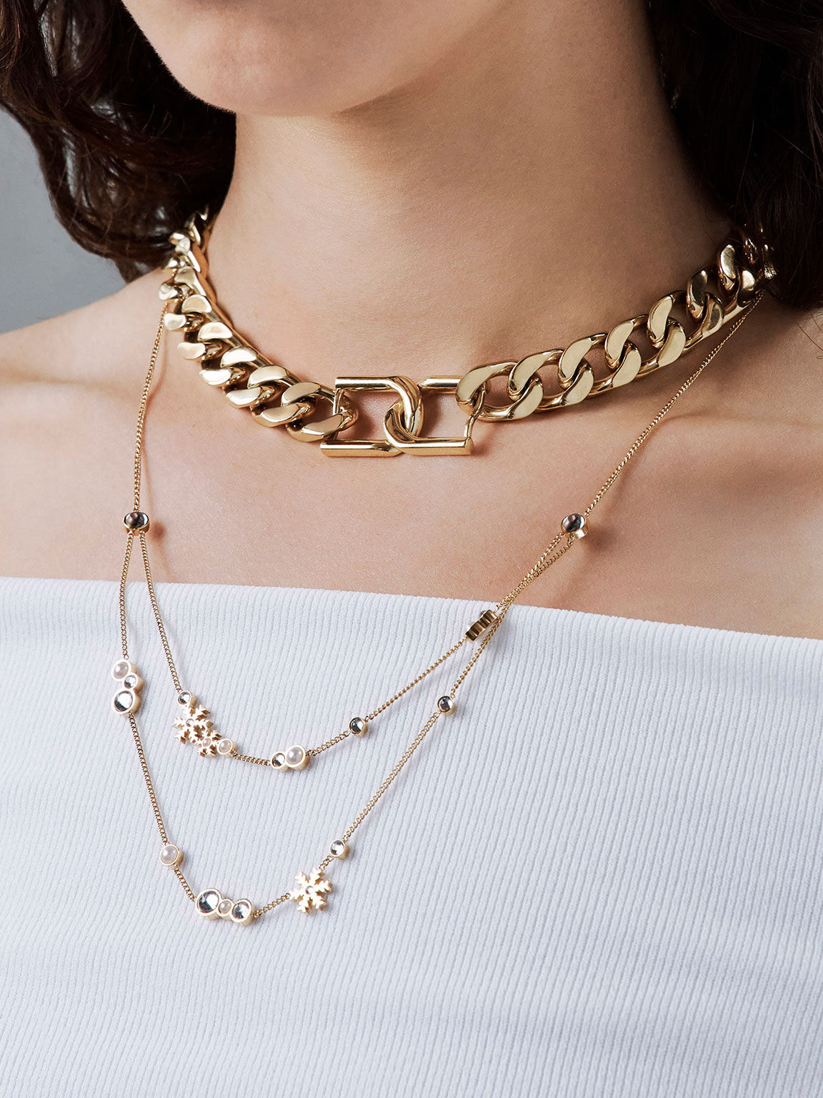 Double neck chain new arrivals