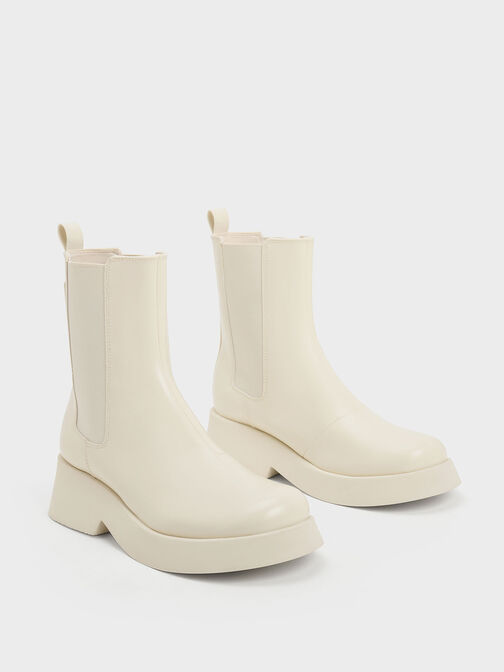 Giselle Chelsea Boots, Cream, hi-res