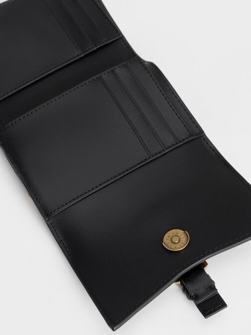 Annelise Belted Wallet, Black, hi-res