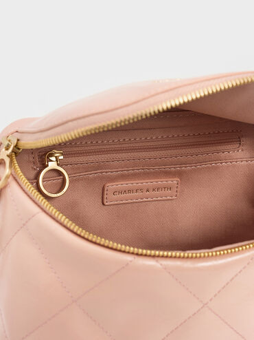 Bolso bandolera acolchado Apfra, Rosa, hi-res