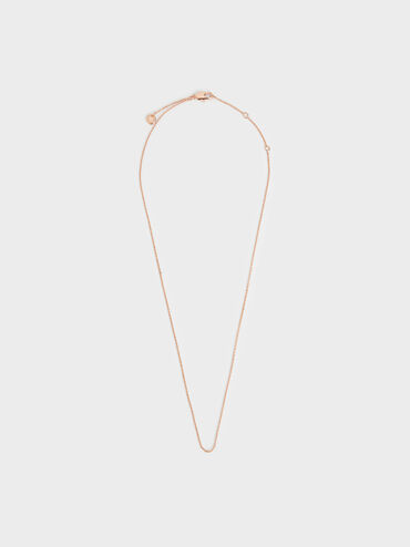Princess Chain Necklace, Rose Gold, hi-res