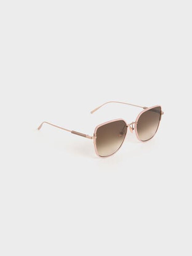 Seraphina Butterfly Sunglasses, Pink, hi-res