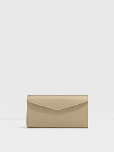 Mini Envelope Wallet, Taupe, hi-res