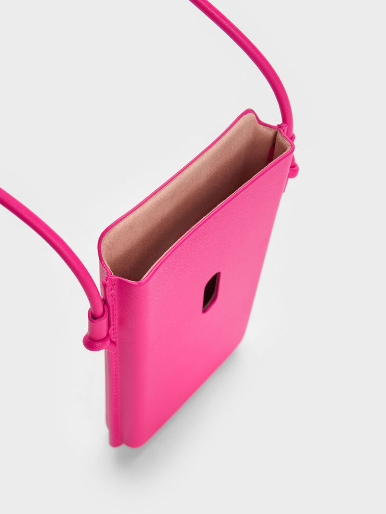 Camelia Phone Pouch, Fuchsia, hi-res