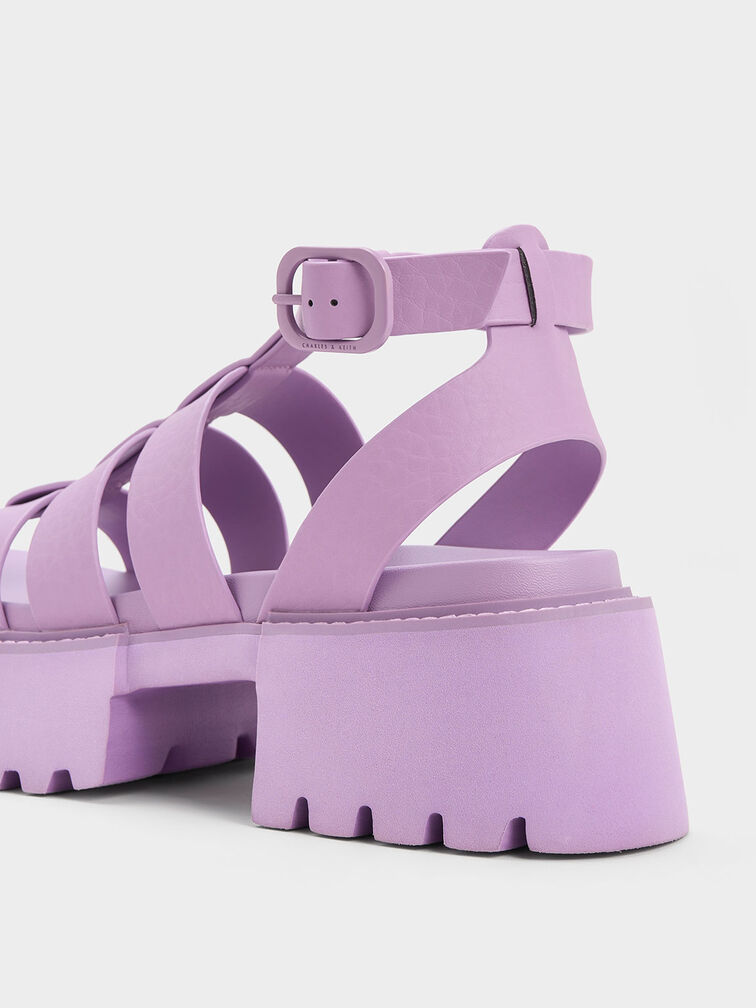 Nadine Gladiator Platform Sandals, Lilac, hi-res