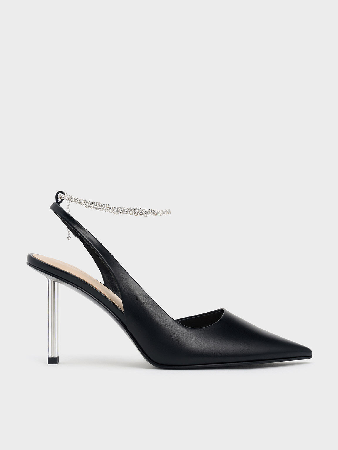 Black shoes with crystals discount