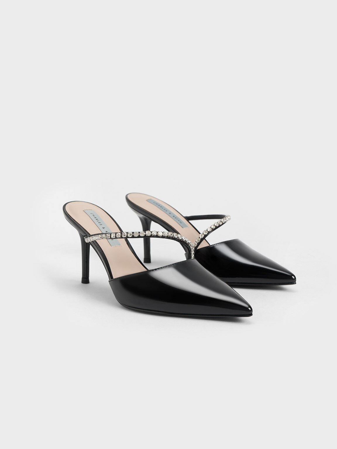 Tacon aguja store negro