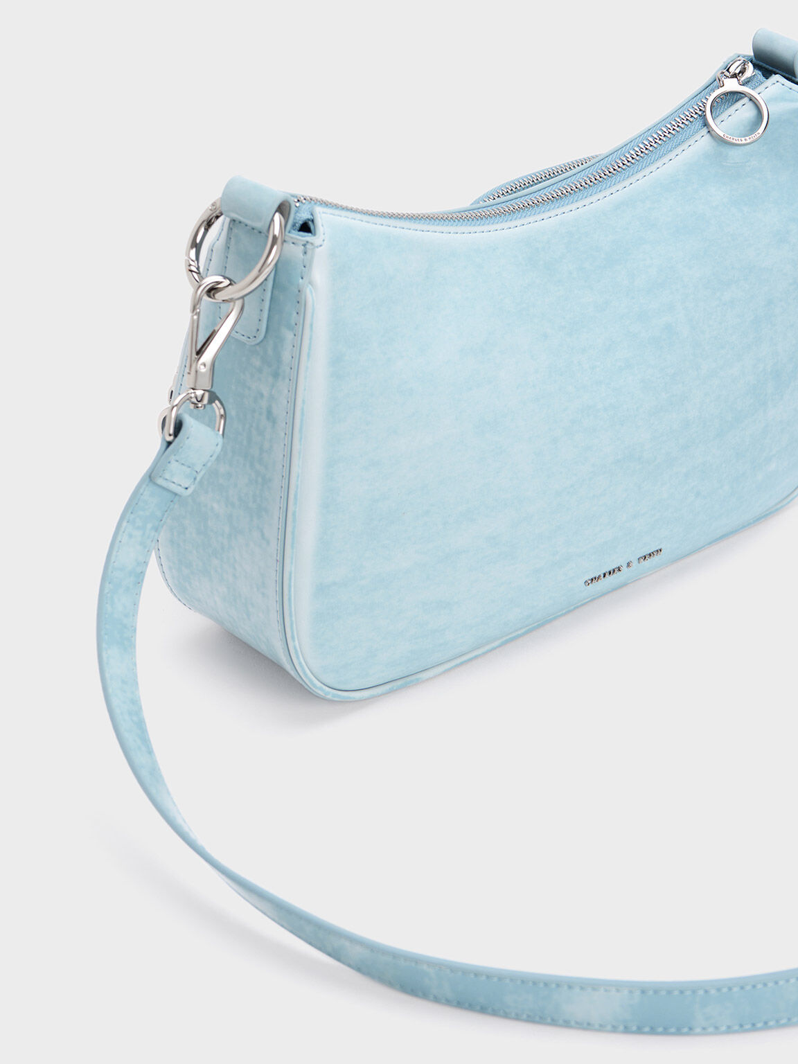 Letitia Chain-Link Bag, Light Blue, hi-res