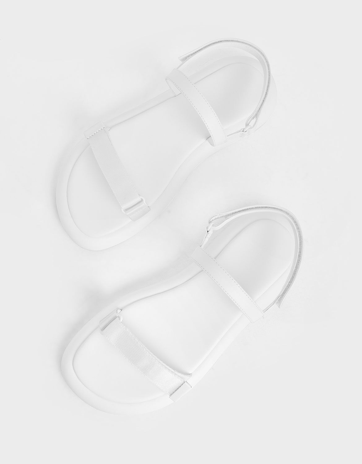 White velcro strap sandals clearance
