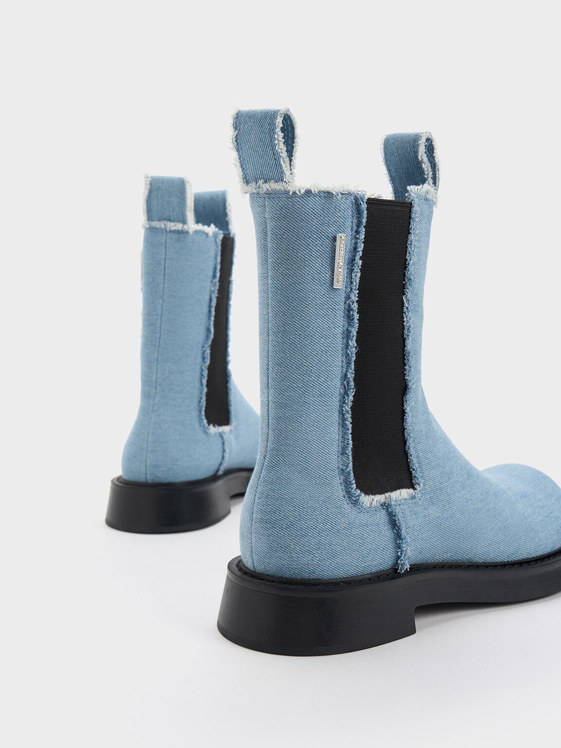 Bryn Denim Chelsea Boots, Light Blue, hi-res