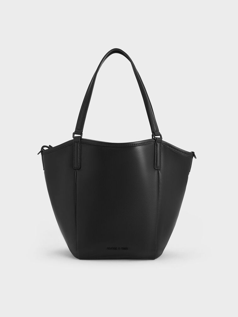 Sianna Slouchy Tote Bag, Jet Black, hi-res