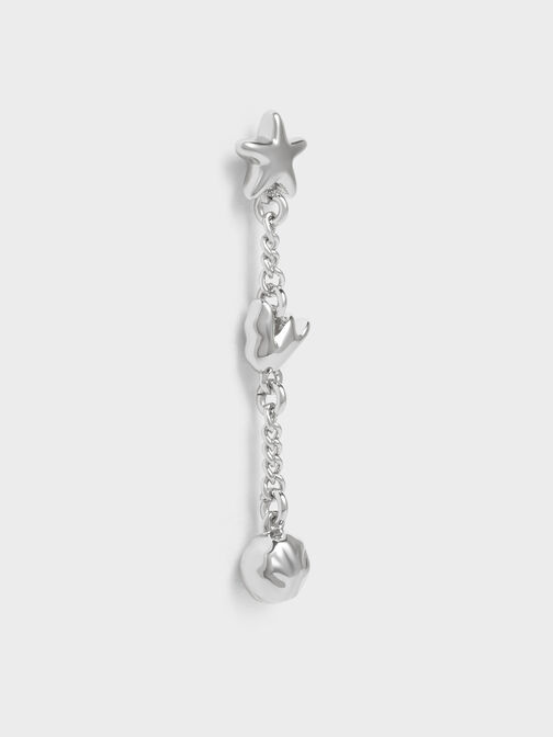 Orinda Crystal Drop Earrings, Silver, hi-res