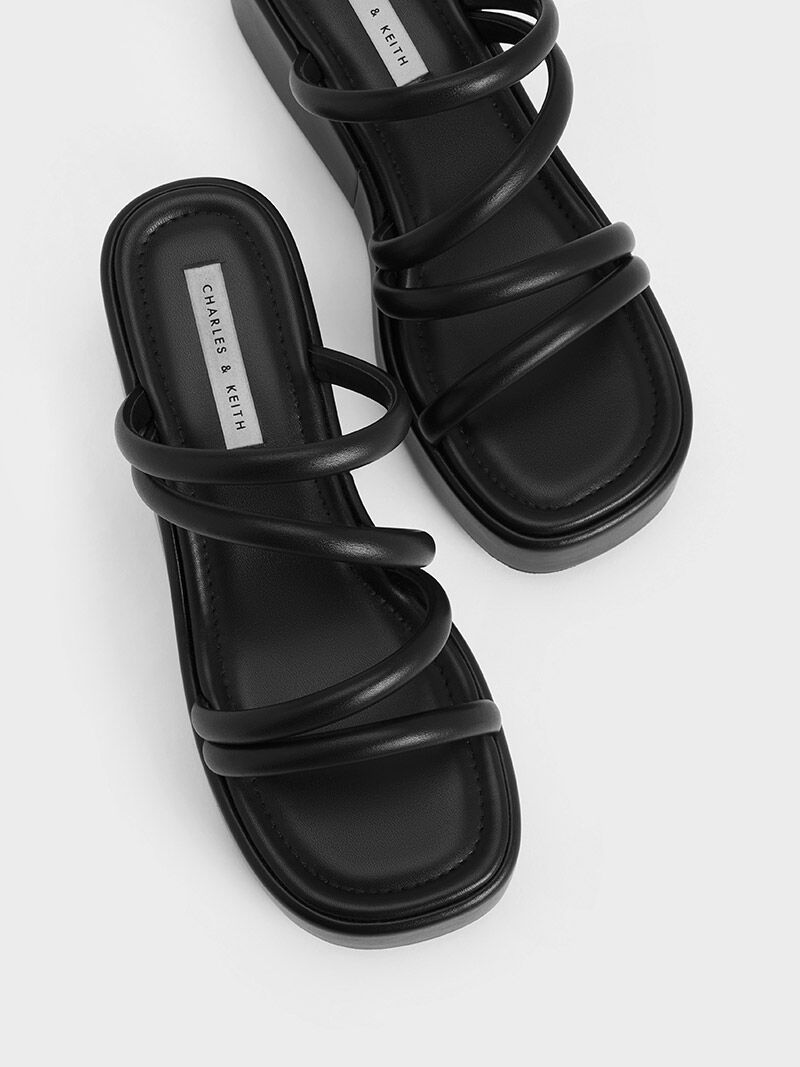 Platform wedges black sale