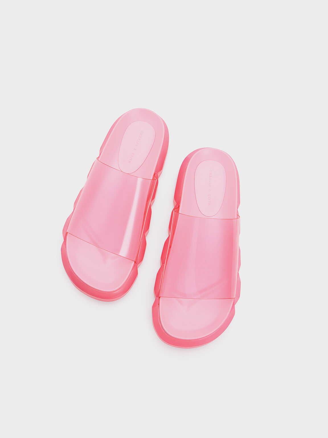 Fia See-Through Slide Sandals, Light Pink, hi-res
