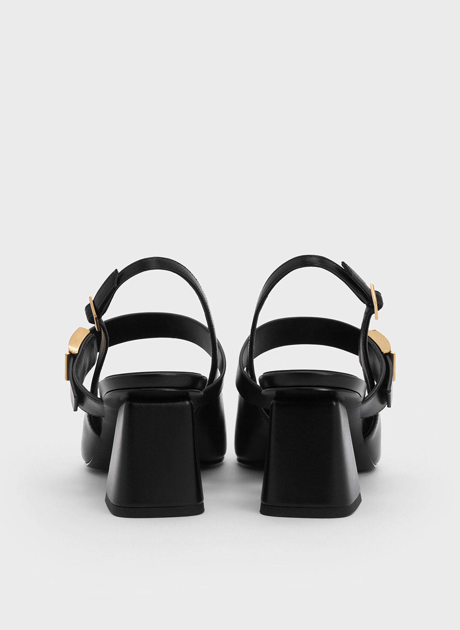 Yvette Mary Jane Slingback Pumps, Black, hi-res