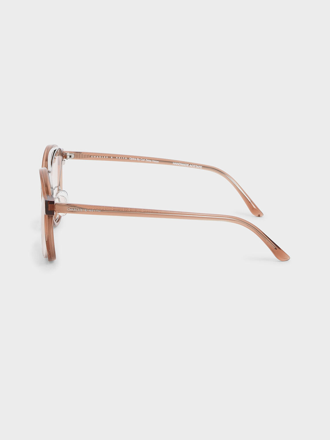 Gradient Tint Round Sunglasses, Orange, hi-res
