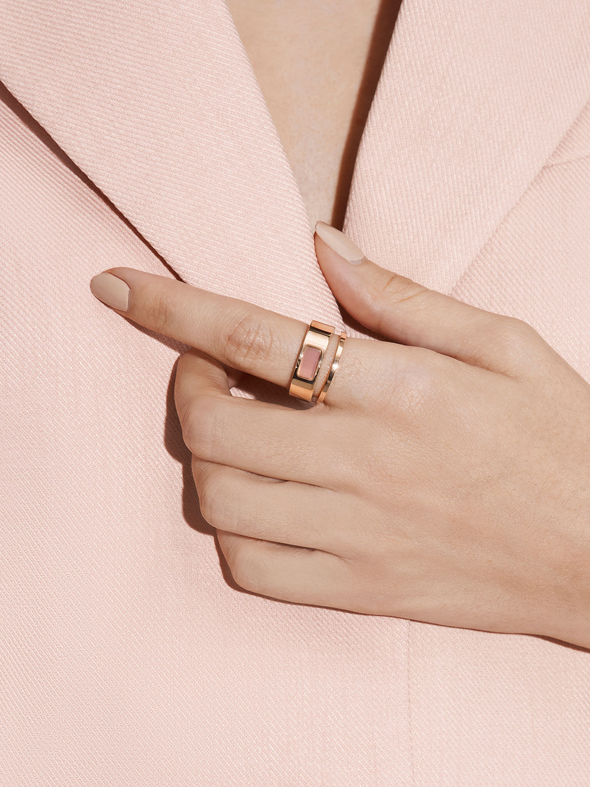 Cartier square diamond discount ring