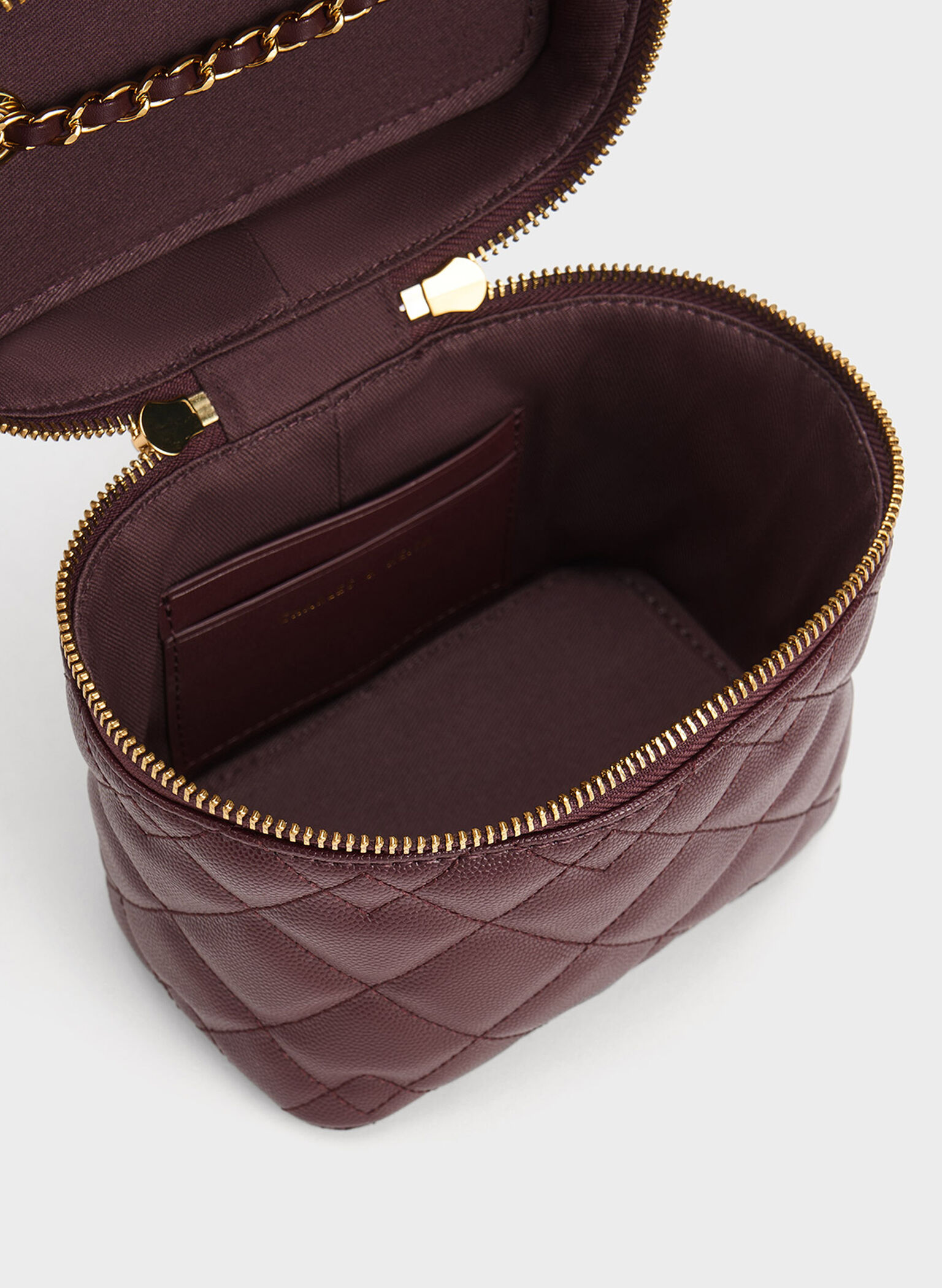 Nezu Quilted Boxy Bag, Dark Chocolate, hi-res
