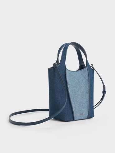 Arlys Denim Tote Bag, Denim Blue, hi-res