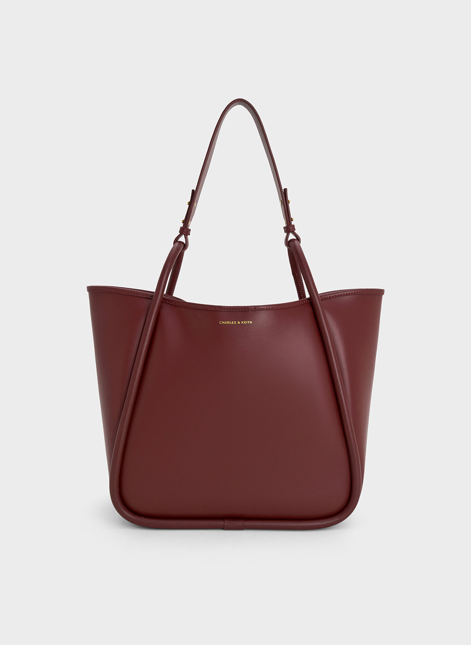 Bolso tote holgado tubular Lyla, Ciruela de mora, hi-res