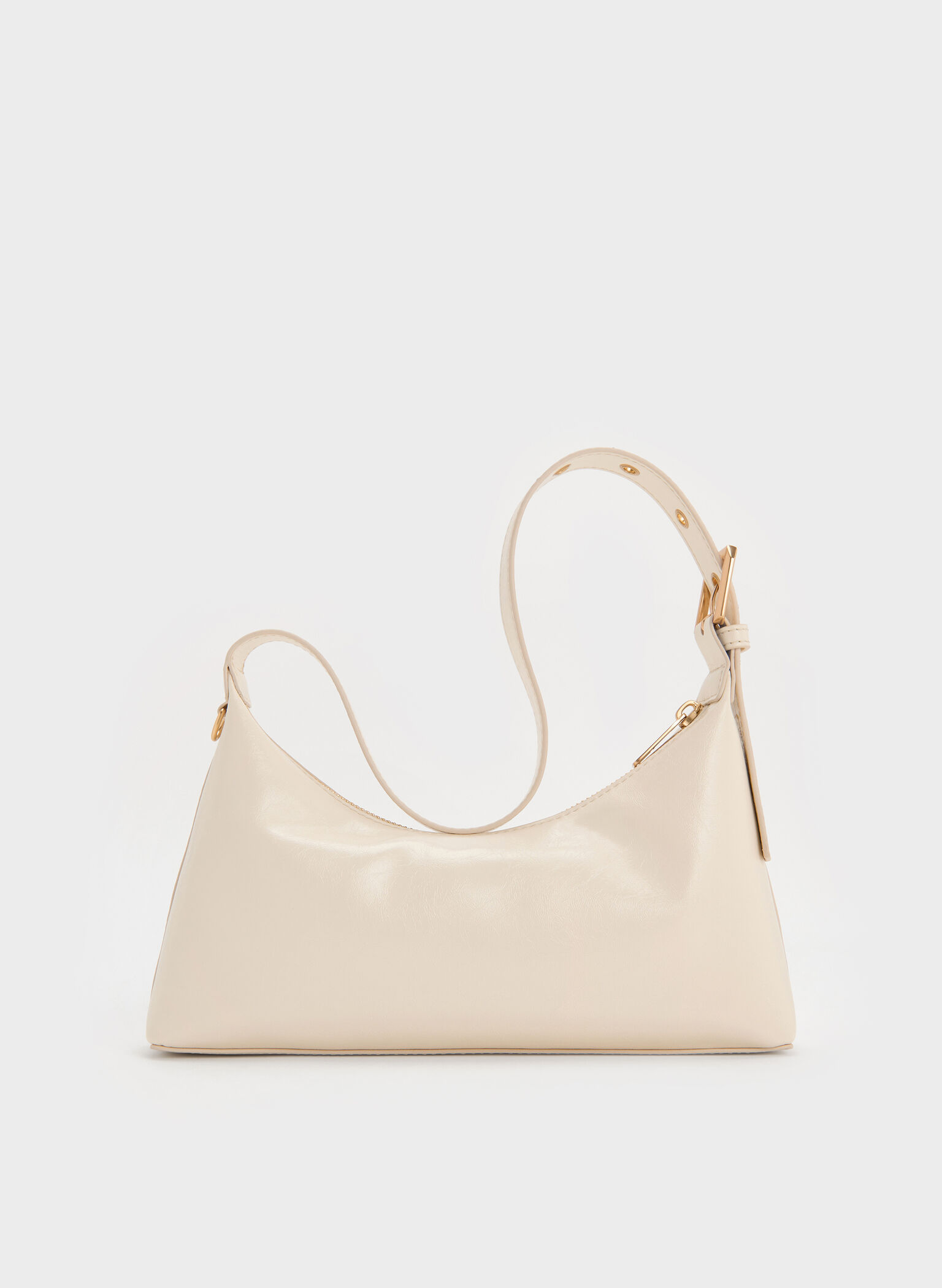 Atwood Chain-Embellished Shoulder Bag, Cream, hi-res
