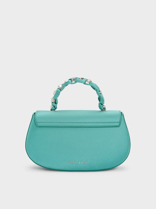 Eilian Braided Top Handle Bag, Teal, hi-res