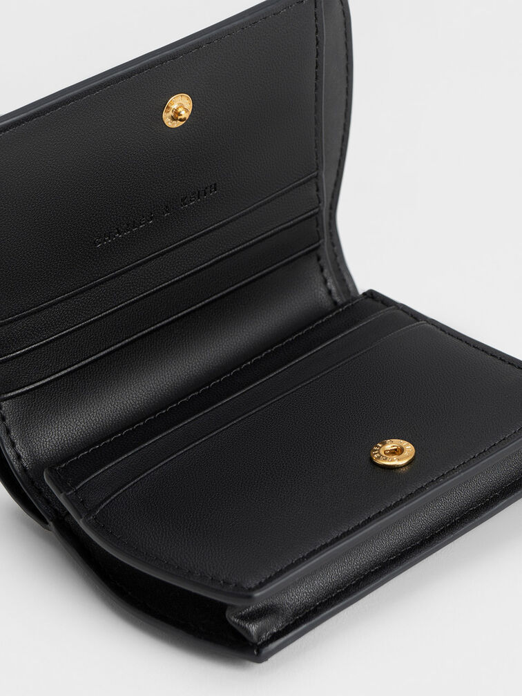 Cartera curva Leona, Negro, hi-res