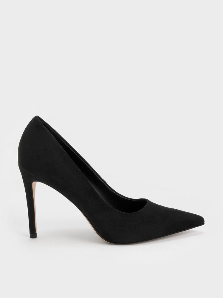 Black stiletto shoes