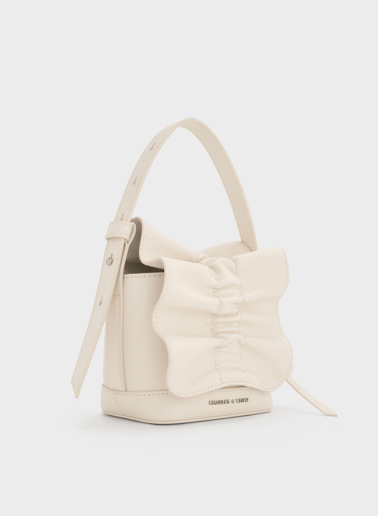 Kadee Ruched Mini Bag, Cream, hi-res