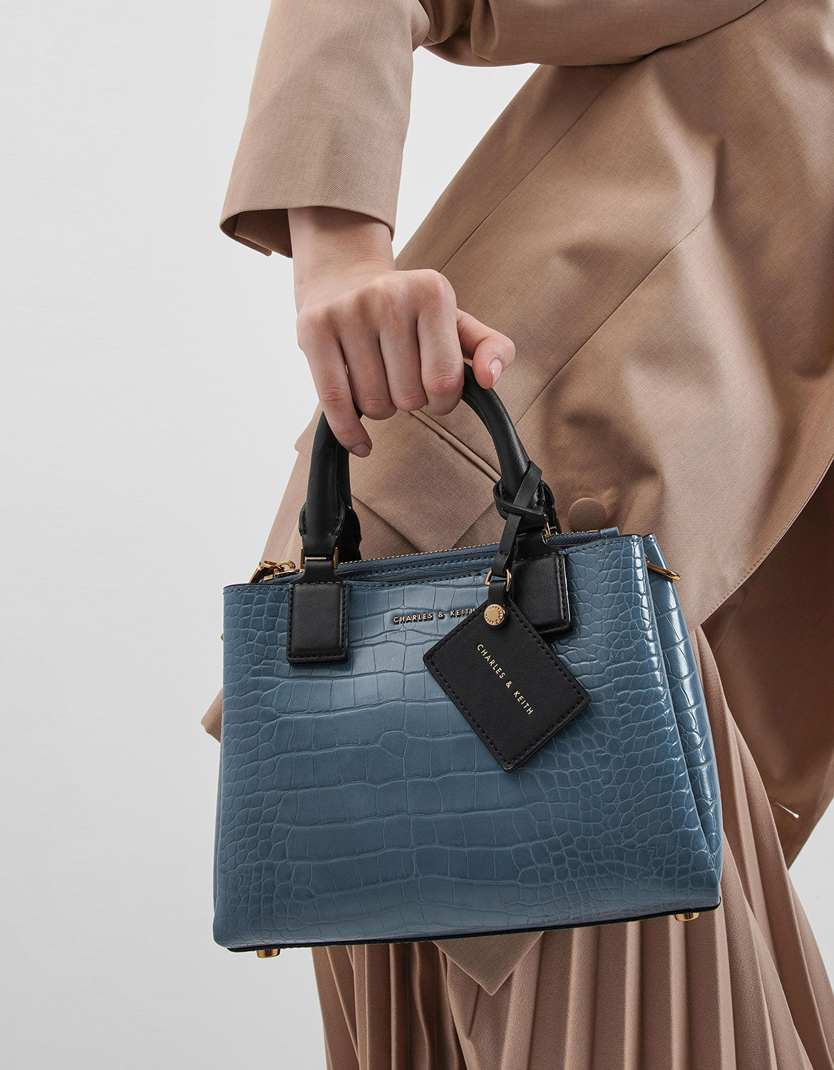 charles and keith structured bag
