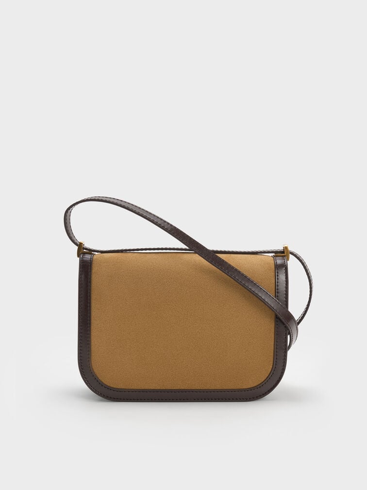 Charlot Recycled Suede Bag, Sahara Sand, hi-res