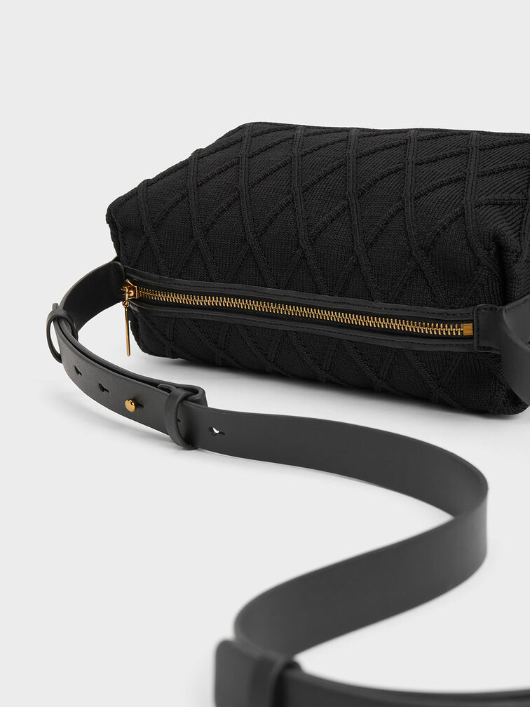 Bolso tejido Willa, Negro, hi-res