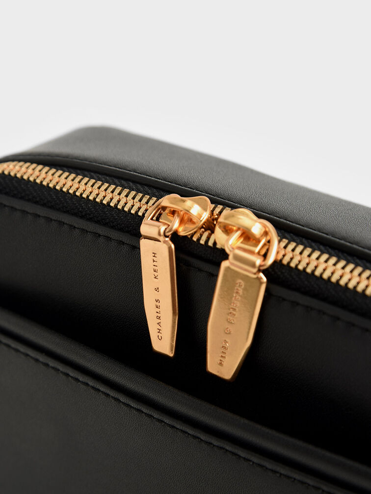 Charles & Keith Women's Lock & Key Chain Handle Bag