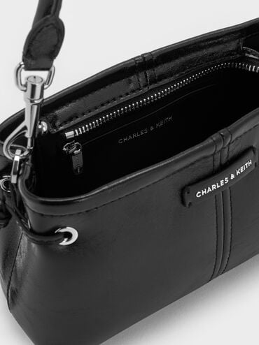 Bolso con asa superior Noane, Noir, hi-res