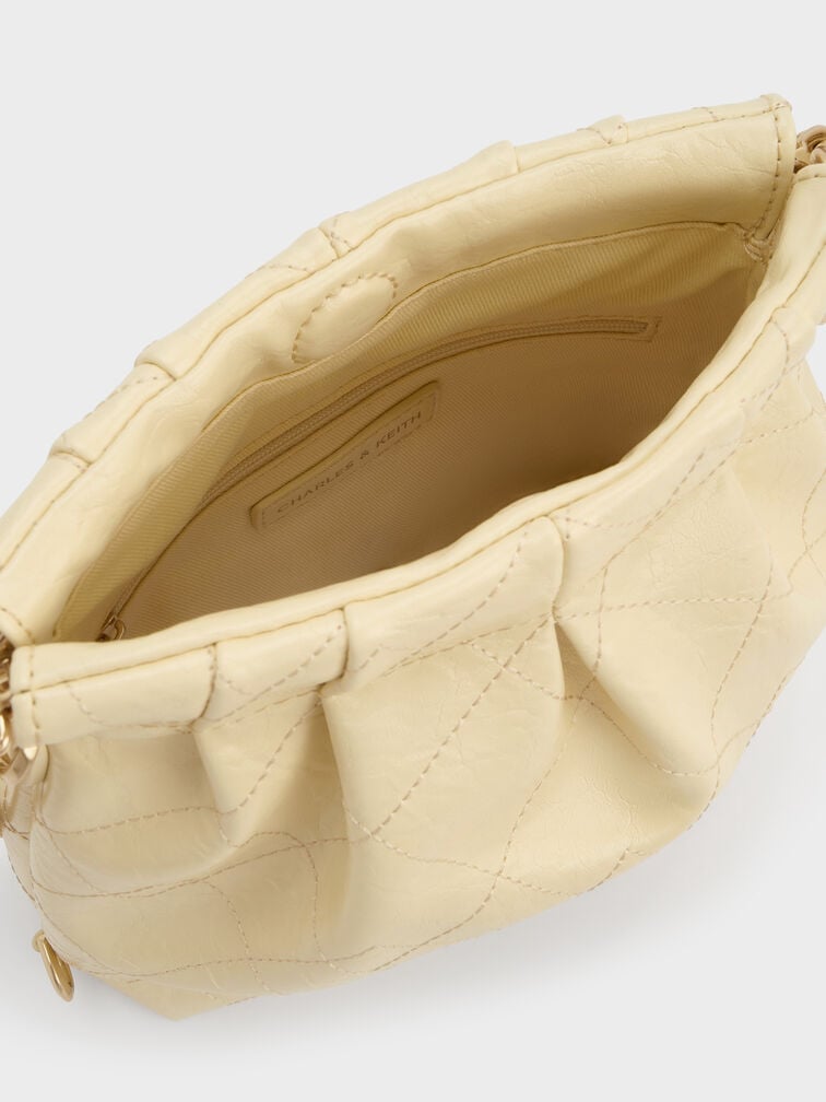 Duo Chain-Handle Two-Way Backpack, Butter Yellow, hi-res