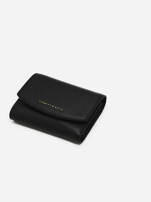 Front Flap Wallet, Black, hi-res