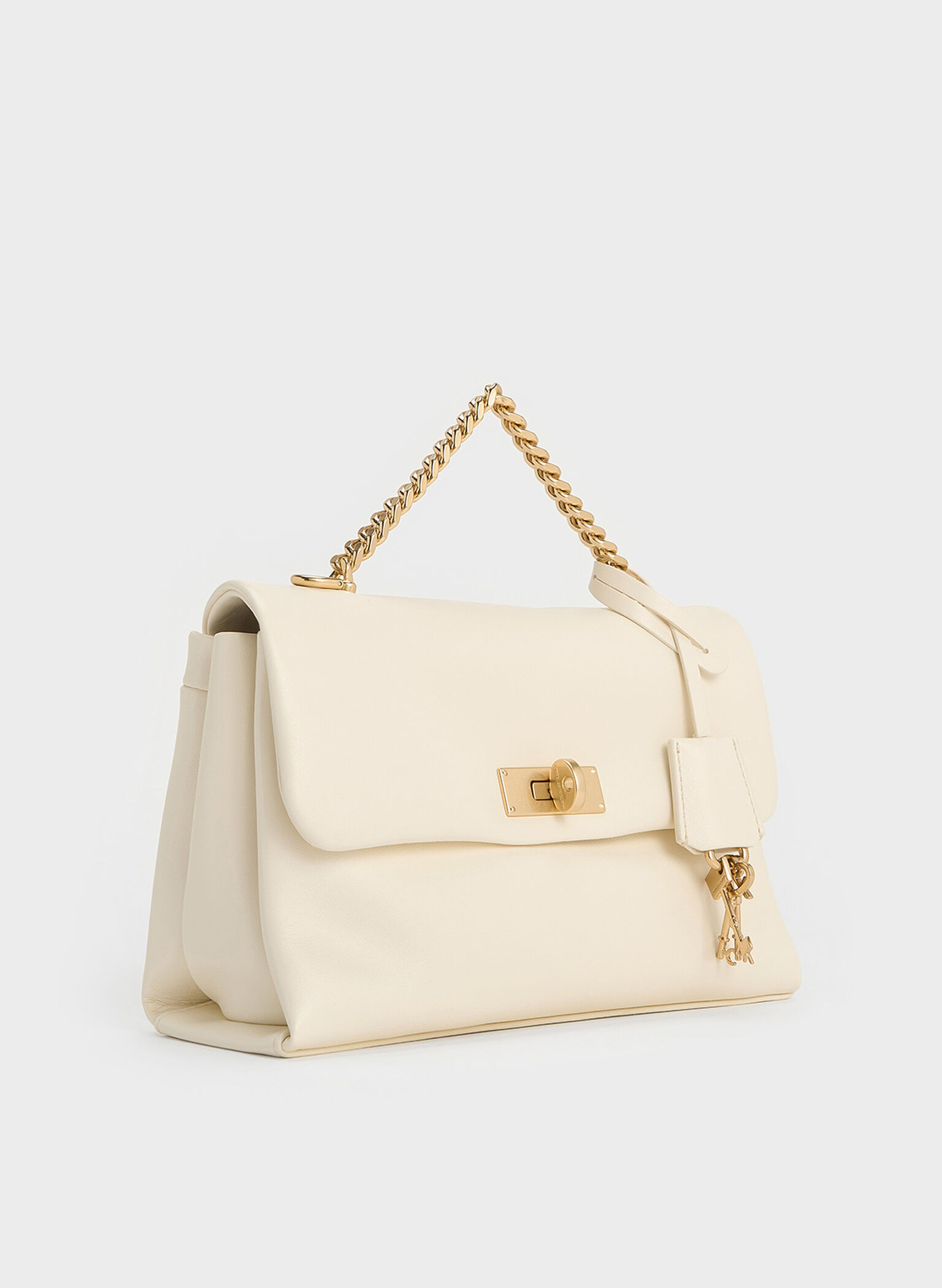 Kerry Chain-Handle Crossbody Bag, Cream, hi-res