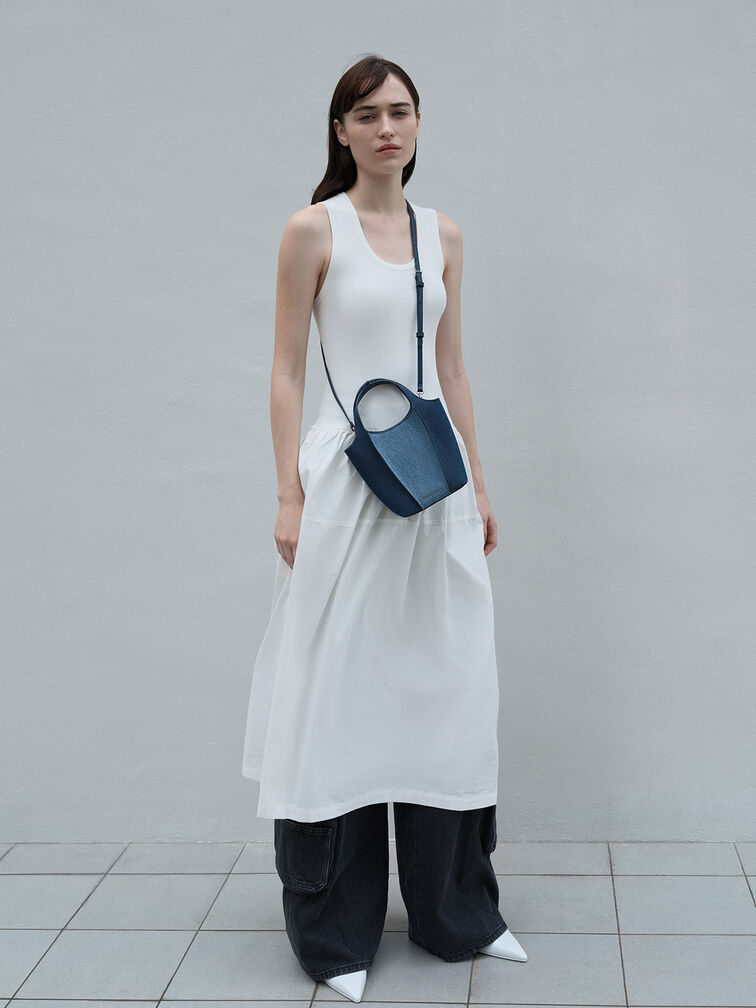 Arlys Denim Tote Bag, Denim Blue, hi-res