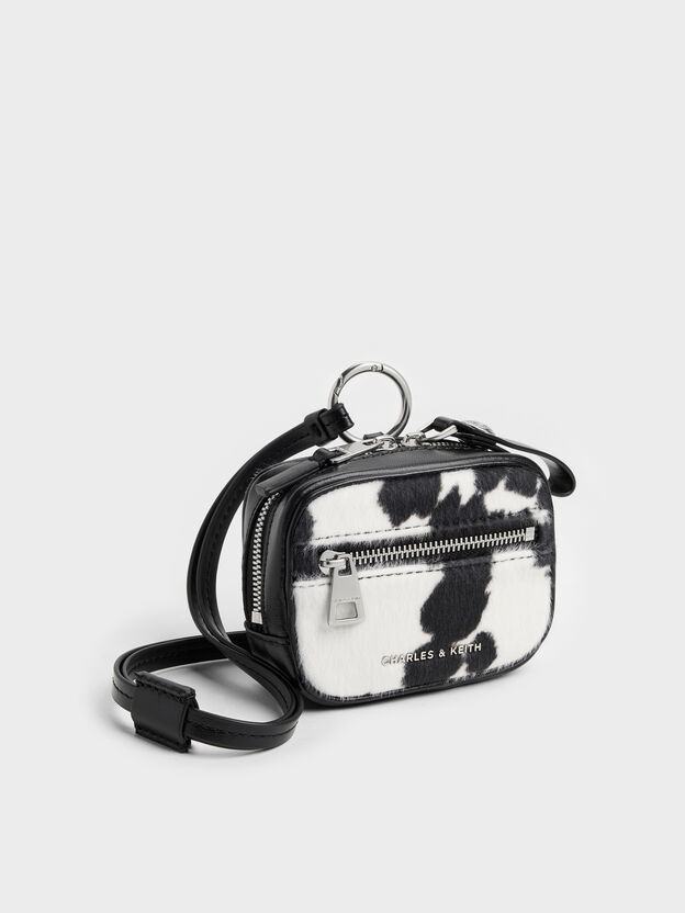 Vega Furry Cow-Print Micro Case, Multi, hi-res