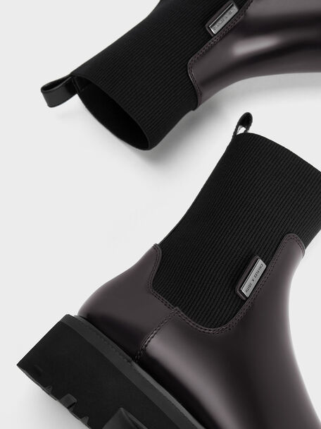 Botas Chelsea Remy Ridge-Sole, Borgonha, hi-res
