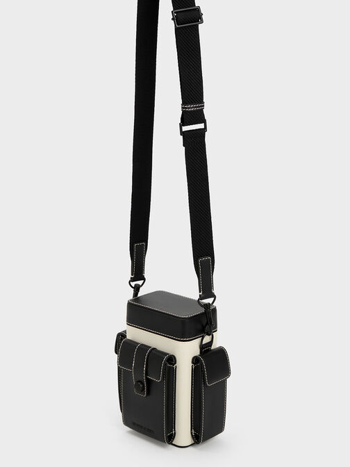 Bolso bandolera Bronte con múltiples bolsillos, Multicolor, hi-res