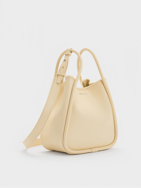 Mini Lyla Tubular Tote Bag, Butter Yellow, hi-res