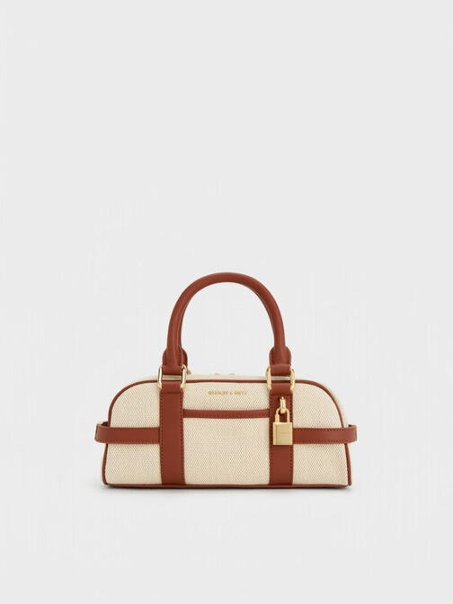 Scottie Canvas Bowling Bag, Brick, hi-res