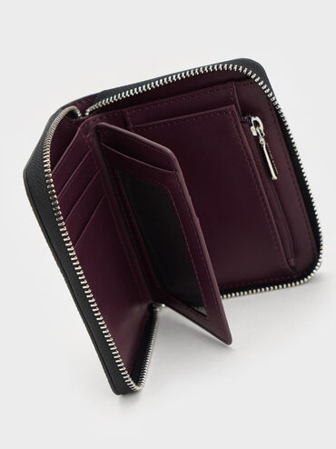 Basic Square Wallet, Black, hi-res