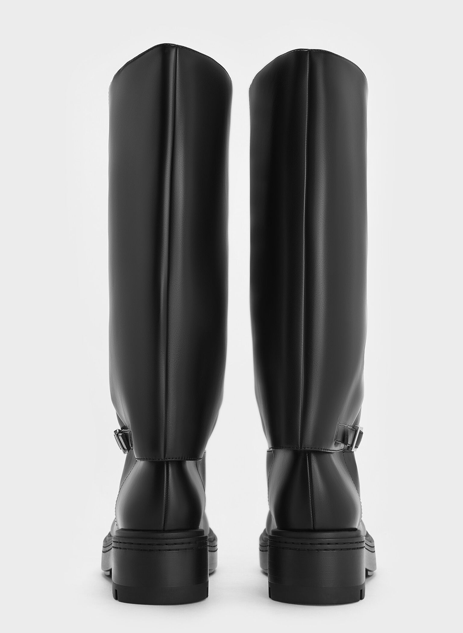 Botas plegables Davis con hebilla, Negro, hi-res