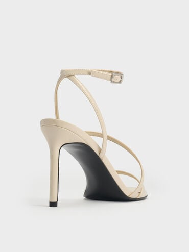 Andricia Patent Strappy Stiletto Sandals, Chalk, hi-res