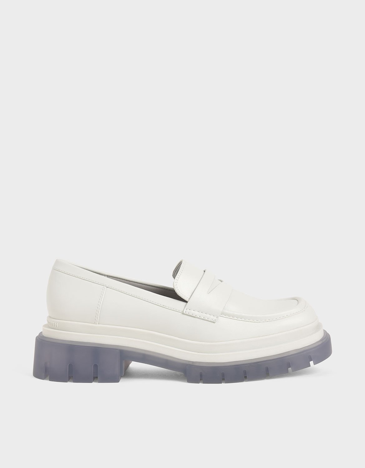White chunky loafer clearance